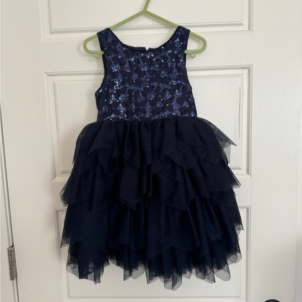 H&M navy blue party dress 3-4 years
